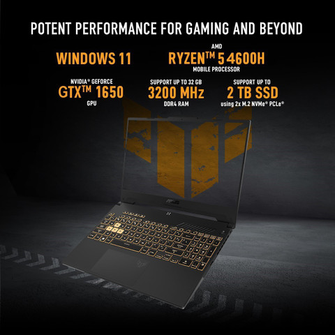 Amd Ryzen Gtx 1650 Mobile ASUS TUF Gaming A15 AMD Ryzen Hexa Core