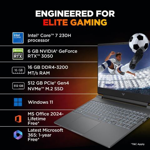 HP Victus 15-fa3009TX Gaming Laptop, Intel Core 7 230H, RTX 3050, - Image 7