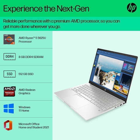 HP Pavilion AMD Ryzen 5 Hexa Core 5625U - (8 GB/512 GB SSD/Windows