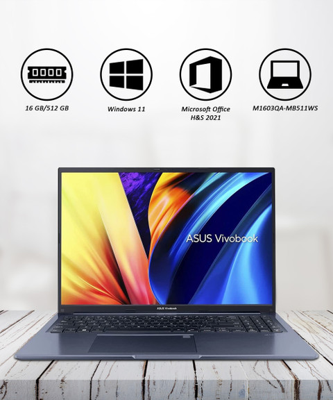 Windowsノート本体 Ryzen5 5600H 16GB 512GB ASUS vivobook ASUS Vivobook 16X AMD Ryzen 5 Hexa Core R5-5600H - (16 GB/512 GB