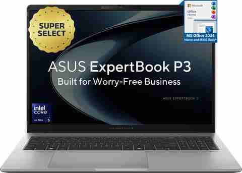 ASUS ExpertBook P3 AI PC IR Cam with 1 Yr ADP Intel Core Ultra 5 225H - (16 GB/512 GB SSD/Windows 11 Home) P3606CCAP-MB0062WS / P3606CCAP-MB0431WS Thin and Light Laptop (16 inch, Misty Grey, 1.80 Kg, With MS Office) - Image 3