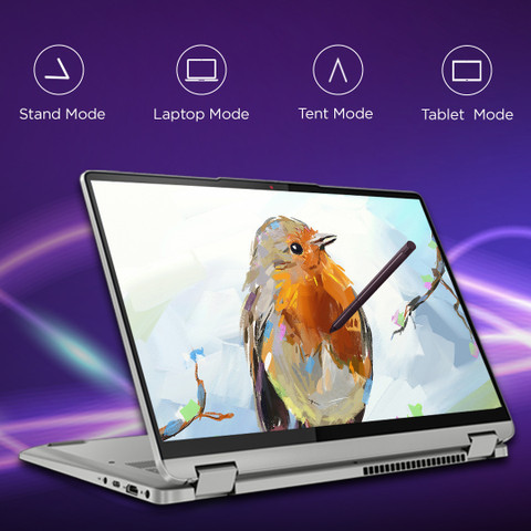 Lenovo IdeaPad Flex AMD Ryzen Hexa Core 5500U (16 GB/512 GB  SSD/Windows 11 Home) 14ALC7 in Laptop