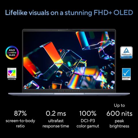 ASUS Vivobook S14 OLED (2025), AI PC, Metal Body, Backlit Keyboard ...