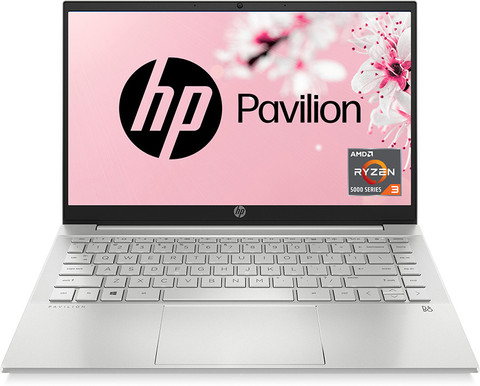 HP Pavilion AMD Ryzen Hexa Core 5500U (8 GB/512 GB SSD/Windows 10 Home)  14-ec0035AU Thin and Light Laptop