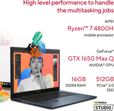 4800h Ryzen Amd 4000 Series ASUS Vivobook Pro 15 OLED AMD
