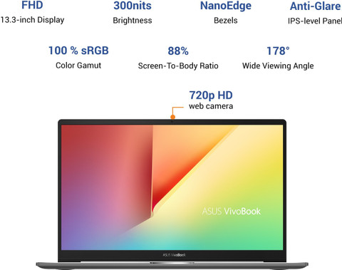 ASUS VivoBook Ultra S13 Intel Core i5 11th Gen 1135G7 - (8 GB/512