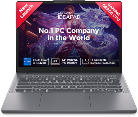 Lenovo IdeaPad Slim Backlit Keyboard with MSO'2024 Intel Core i5 13th Gen  13420H (16 GB/512 GB SSD/Windows 11 Home) 14IRH10 Thin and Light Laptop
