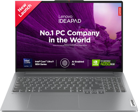 Lenovo IdeaPad Pro 2K OLED AI PC Intel Core Ultra 185H (32 GB/1 TB  SSD/Windows 11 Home/6 GB Graphics) 16IMH9 Thin and Light Laptop