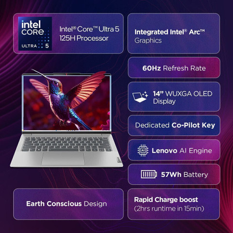 Lenovo IdeaPad Slim 5 WUXGA IPS AI PC Intel Core Ultra 5 125H