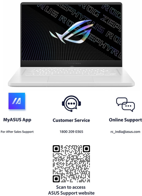 ASUS ROG Zephyrus G15 AMD Ryzen Octa Core AMD R9-5900HS (16 GB