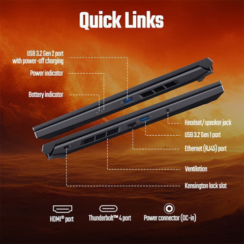 Acer Nitro V Intel Core i7 14th Gen 14650HX - (16 GB/512 GB SSD