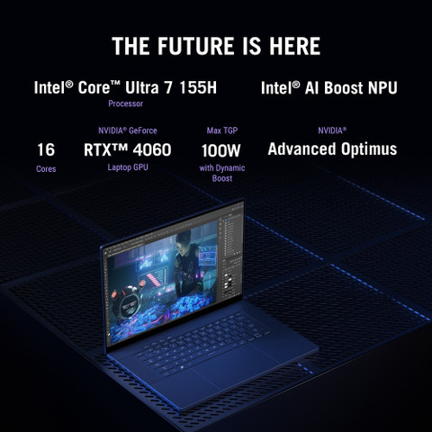 ASUS ROG Zephyrus G16 AI PC Intel Core Ultra 155H (16 GB/1 TB  SSD/Windows 11 Home/8 GB Graphics/NVIDIA GeForce RTX 4060/240 Hz)  GU605MV-CO4711WS
