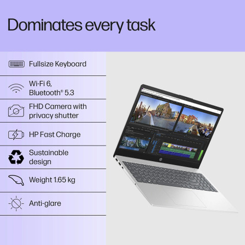 HP 15 (Core i3) Intel Core 14th Gen 100U (8 GB/512 GB SSD