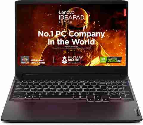 Lenovo IdeaPad Gaming AMD Ryzen Quad Core 5500H (8 GB/512 GB  SSD/Windows 11 Home/4 GB Graphics/NVIDIA GeForce RTX 2050) 15ACH6 Gaming  Laptop