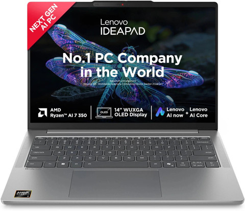 Lenovo IdeaPad Slim WUXGA OLED Copilot+PC Full Metal Body AMD Ryzen AI  Octa Core AI 350 (24 GB/1 TB SSD/Windows 11 Home) IdeaPad Slim