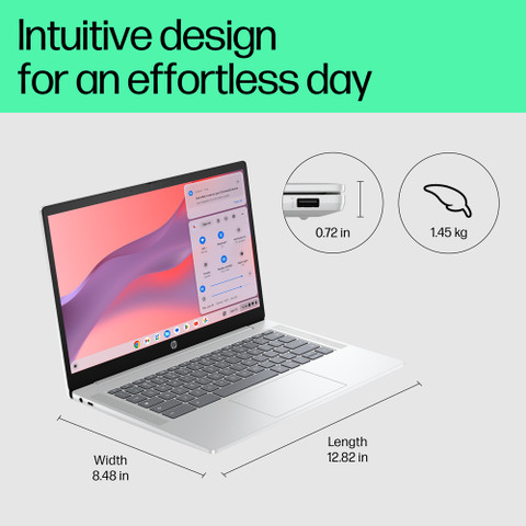 HP Intel Core N N100 - (4 GB/64 GB EMMC Storage/Chrome OS) 14a