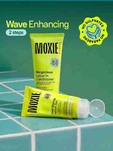 MOXIE BEAUTY Wavy Vibe Setter Duo | Leave in Conditioner + Serum Gel | For Frizzy Hair (240 ml) - Image 5
