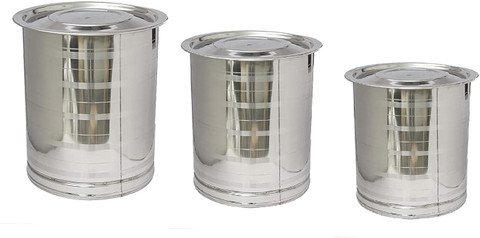 Tannu Craft Stainless Steel Grocery Container - 30 L, 40 L, 50 L