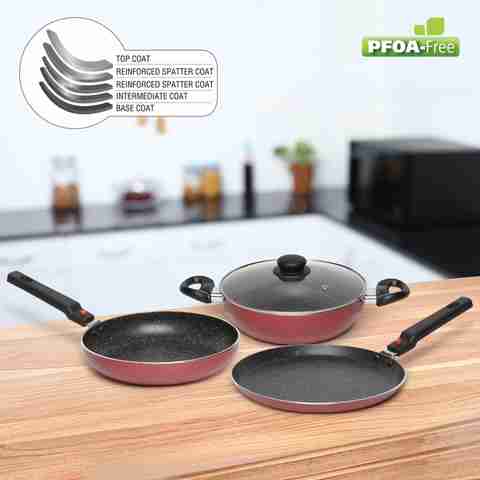 Prestige Festival Pack Induction Bottom Non-Stick Coated Cookware