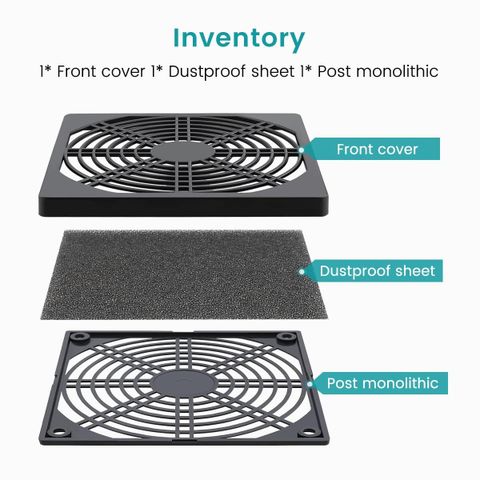 PGSA2Z 120mm PC Fan Dust Filter Guard Mesh Cover for Computer Cooling ...