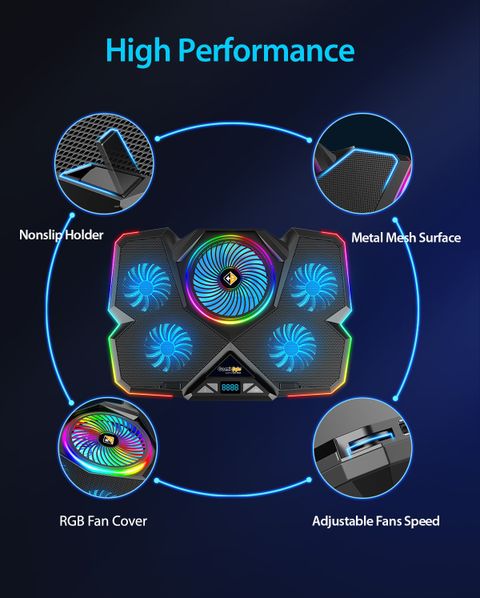 Cosmic Byte Cyclone RGB with 5 Fan, Adjustable Speed, USB Hub 5 Fan ...