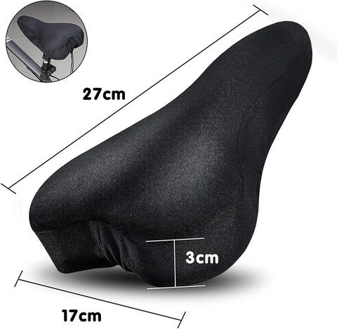 Chromoto Foam Gel Sitter Padded Bicycle Bicycle Seat Cover Free