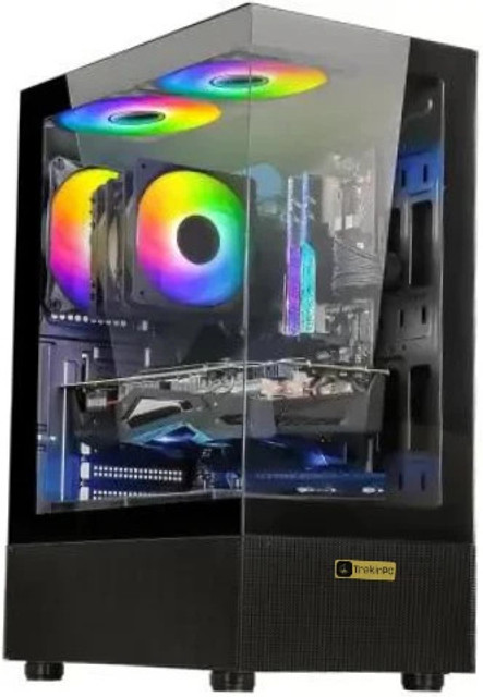 TrakinPC Assembled RGB Gaming Desktop CPU Core i5 PC Tower 8/500