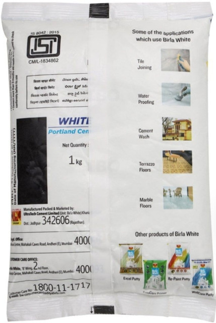 BIRLA White Cement 1Kg Crack Filler Price in India Buy BIRLA
