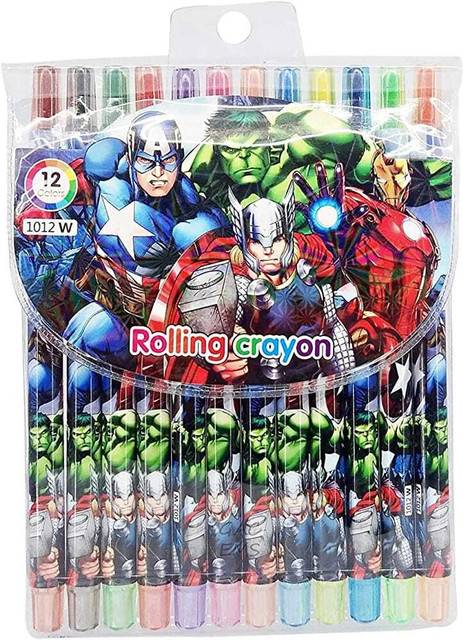 Lot De 8 Stylos Avengers Et Super Amis - Crayons Avec Fils Réutilisables, Fournitures Scolaires
