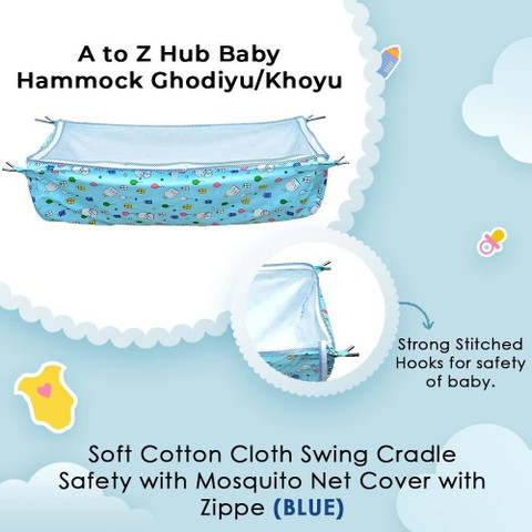 A to Z Hub Baby Cradle N Swing Ghodiyu with Indian Style Hammock