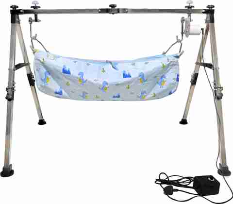 A to Z Hub Stainless Steel Automatic Nri Baby Cradle/ghodiyu/jhula