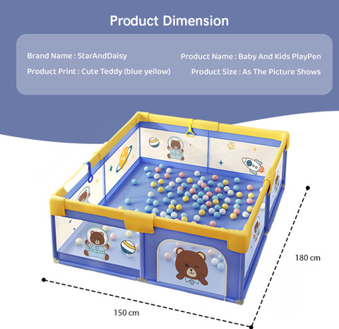 StarAndDaisy Play pen for Kids, Portable Baby Kids, playpen