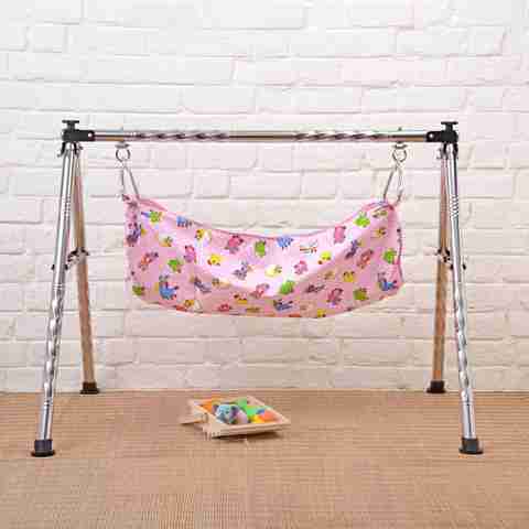 JIN foldable round stainless steel cradle(Baby jhula) Buy Baby