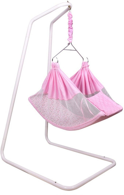 Kidzy King Kidzy King Baby Hammock-Pink With Stand Ghodiyu New