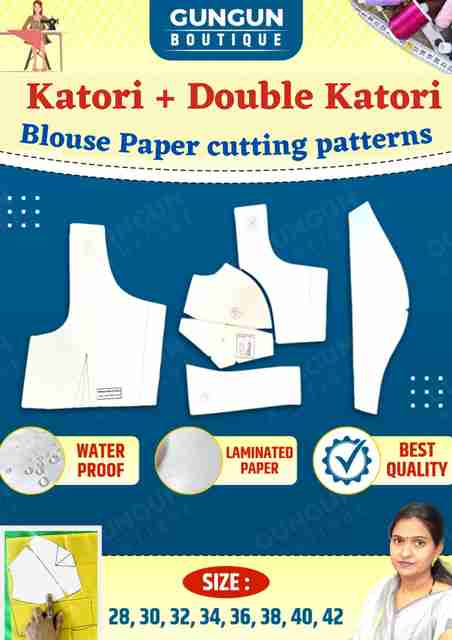 Gungun Boutique Count Single Double Katori Blouse Paper