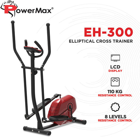 Powermax Fitness EH-300 Elliptical Cross Trainer with Hand Pulse