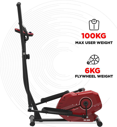 Powermax Fitness EH-300 Elliptical Cross Trainer with Hand Pulse