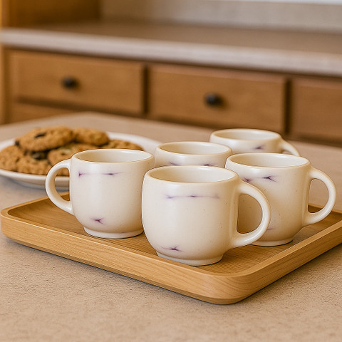 Jinendra Pack of 6 Bone China Tea Cups Set of 6 | Coffee Mugs for Home  Office, perfect for gifting Price in India - Buy Jinendra Pack of 6 Bone  China Tea