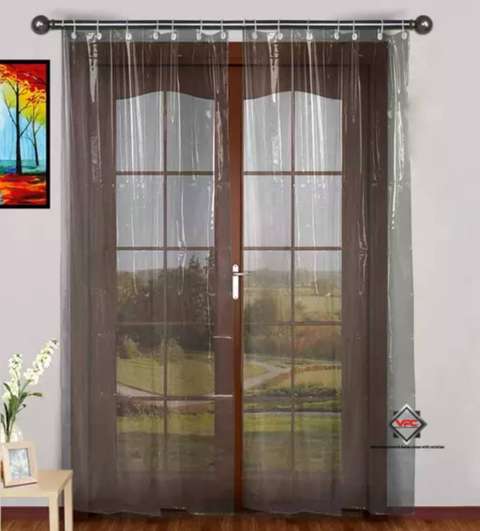 Variety 213 cm Door Polyester Transparent Curtain - Image 5