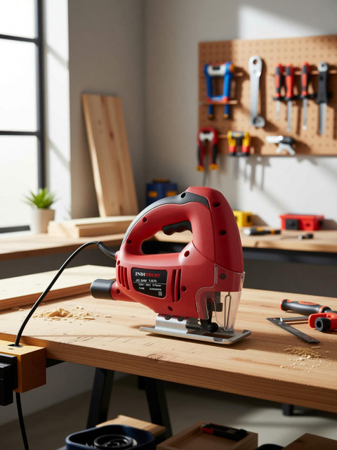 Inditrust Electric Jigsaw Machine 700w Red with 2pc Blade 100