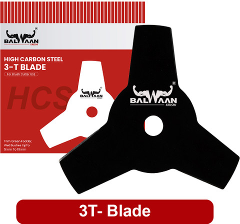Balwaan 3 Teeth Blade Attachment for Brush Cutter/Grass Cutter