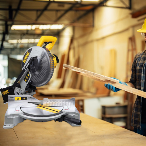 DEWALT Machine_ DW714-IN 10 Inch Compound Mitre Saw Metal Cutter