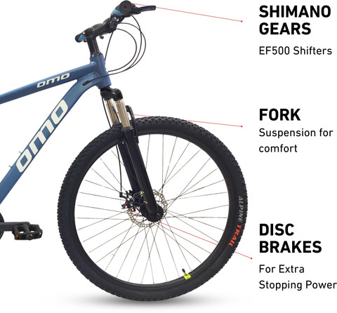 OMO Zozila Ace | 21 Shimano Gears | Lockout Suspension 29 T (inch