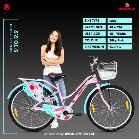 Price Girls Pink Bicycle AVON MAGNA 26T Cyclefor Girls Women With