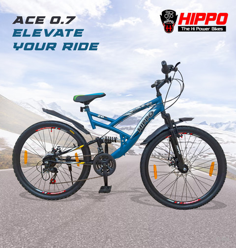 HippoBikes ACE 007 Front and Rear Suspension Dual Disc Brake Multi