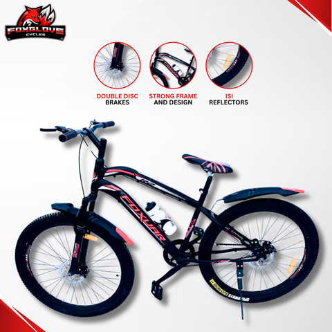 FOXGLOVE R2 RED F/SHOCKER D/DISK FAT TYRE TUBE FOR HEIGHT