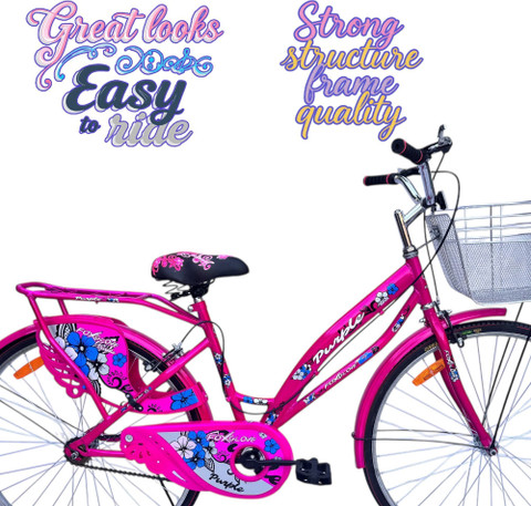 FOXGLOVE PURPLE 26 INCH PINK COLOUR GIRLS CYCLE FOR AGE PLUS YRS