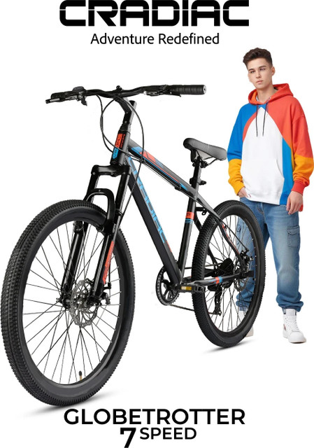 CRADIAC GLOBETROTTER Fully Fitted Suspension Fork Dual Disc 26 T  (inch) Mountain Cycle