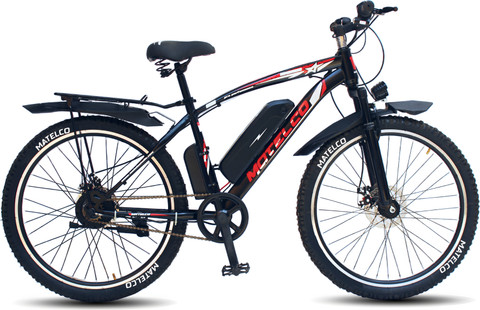 MATELCO Urbano Electric Bicycle 26 Inch With Double Disc Breakes (Black) 26  T (inch) Mountain Cycle