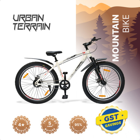 Urban Terrain Bolt Pro Cycles for Men with Steel Frame Dual Disc  Brake MTB Bike T (inch) Road Cycle